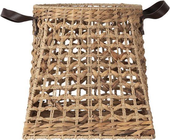 Clayre & Eef Opbergmand 37*37*37 cm Bruin Zeegras Planthouder Mand
