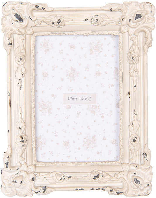 Clayre & Eef Fotolijst 10x15 cm Beige Kunststof Glas