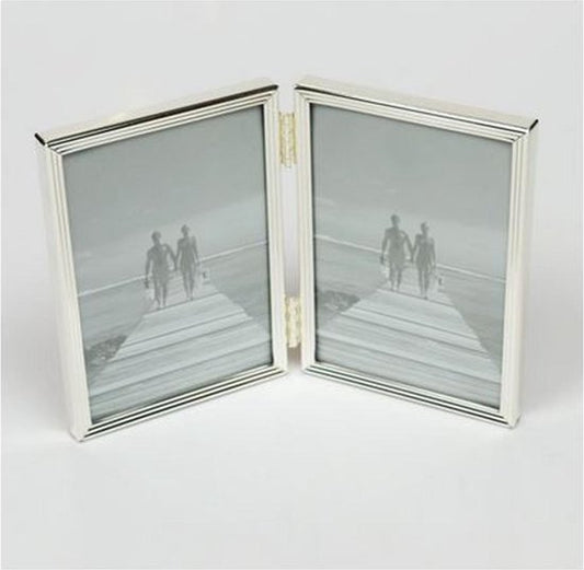 AL verzilverd twee luik voor 15 x 20 cm foto´s