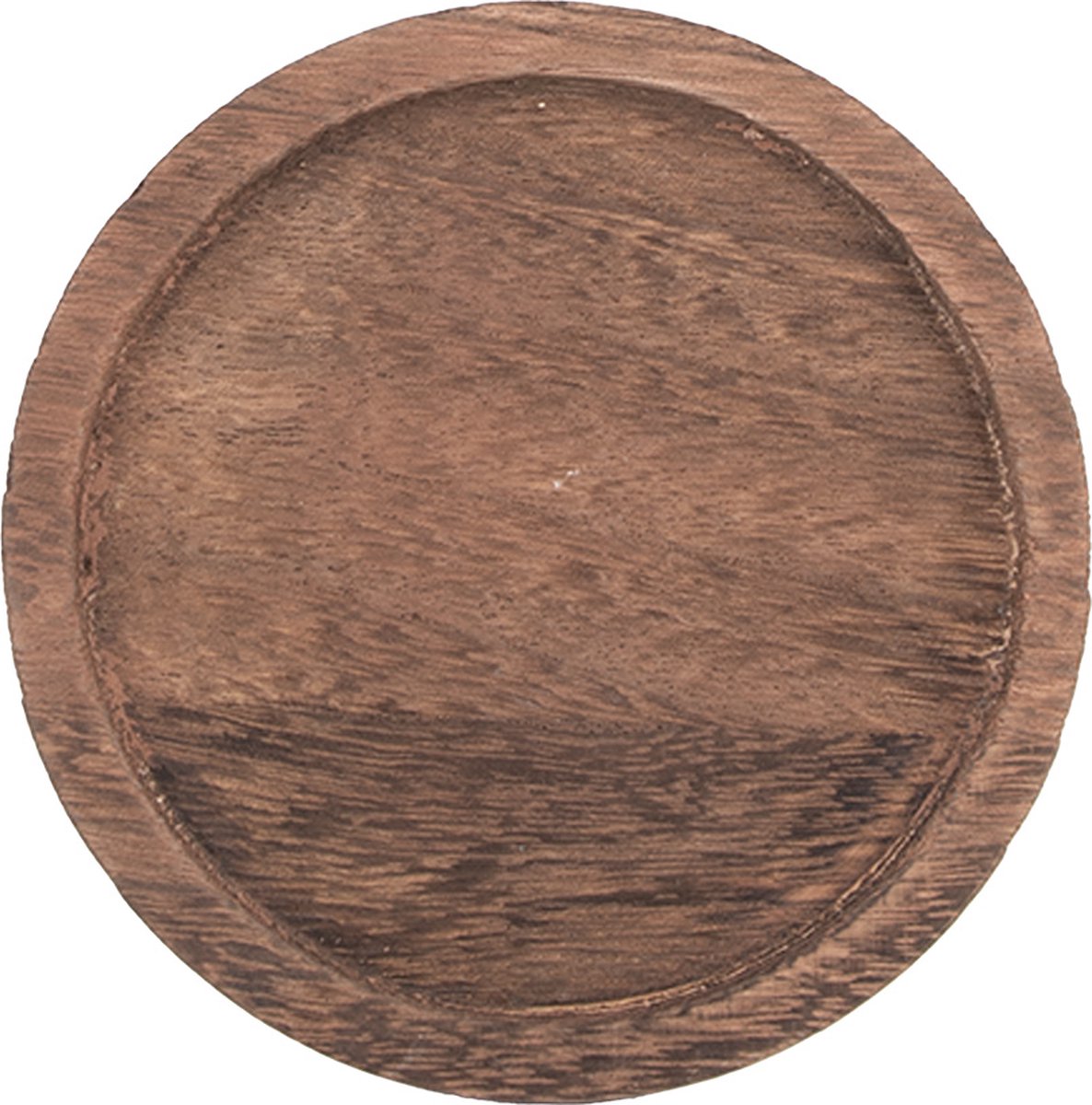 Clayre & Eef Stolp Ø 12x16 cm Transparant Glas Hout