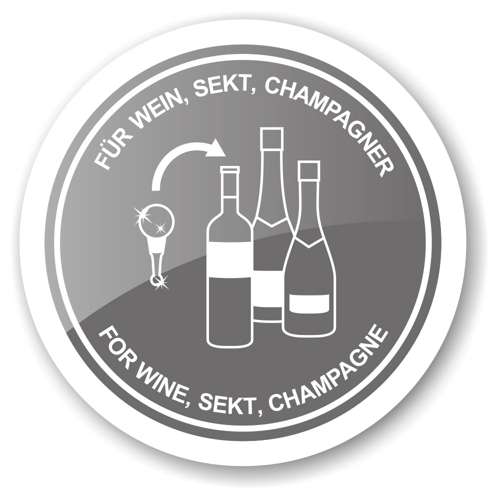 Edzard - Wijnstopper - Kerstman - Muranoglas - 11 cm